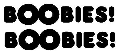 Boobies Funny Sticker