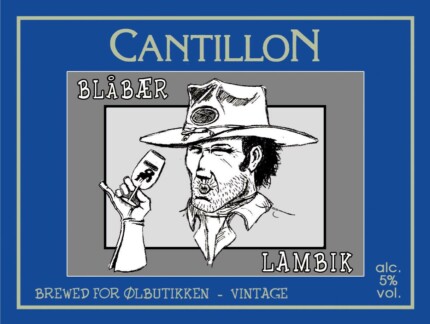 cantillon blaber lambic label sticker