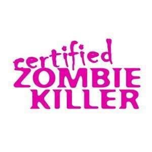 Certified Zombie Killer Vinyl Decal-sticker-