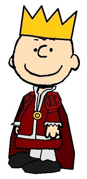 Charlie Brown Peanuts Gang Sticker KING
