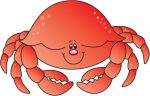 CRAB color fish decal