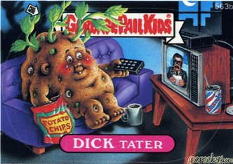 DICK Tater Funny Sticker Name Decal