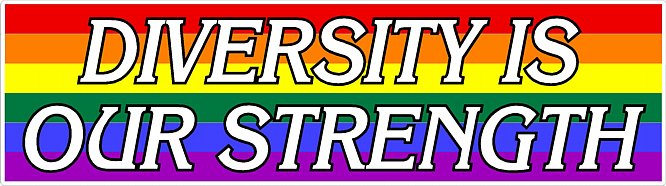 Diversity is our Strength Bumper Sticker