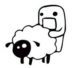 domo kun sheep jdm sticker