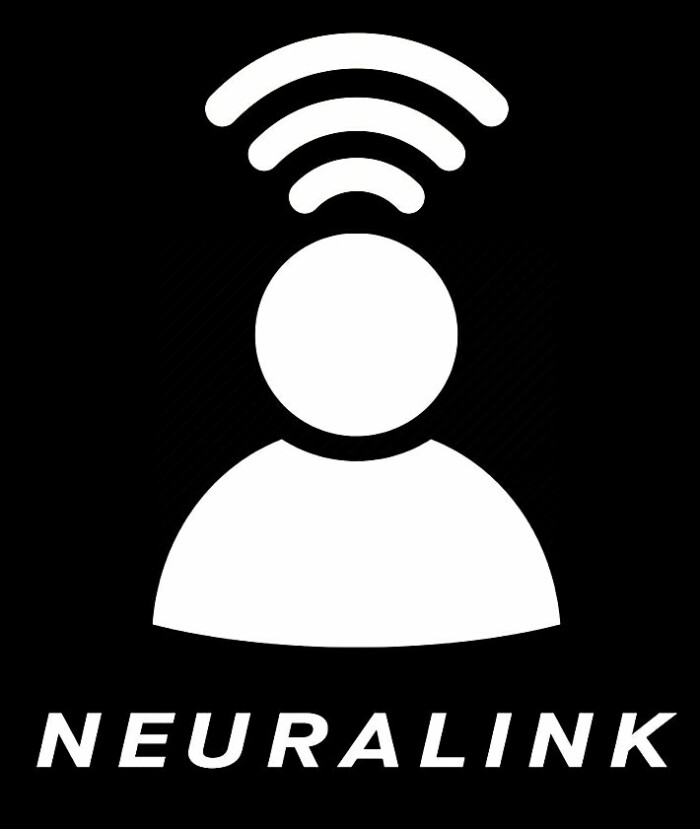 elon musk neuralink logo diecut decal