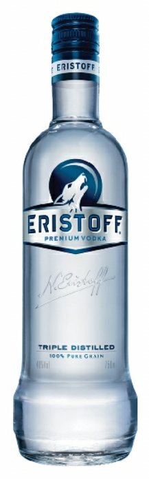 Eristoff Premium Vodka Bottle Shaped Sticker