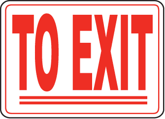Exit Entrance Signs and Banners 14