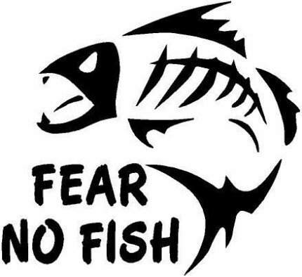 Fear No Fish Diecut Decal 2