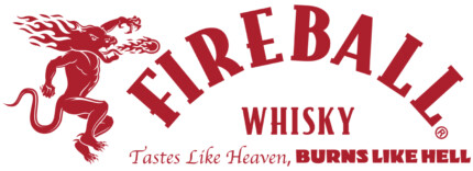 fireball cinnamon whiskey logo diecut decal 2