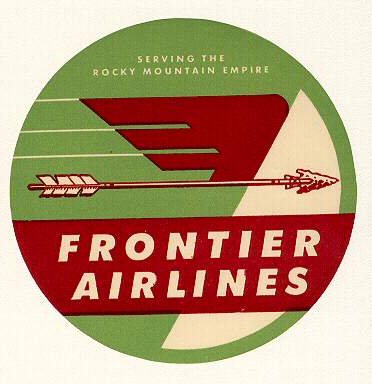 Frontier Airlines OLD LOGO Sticker