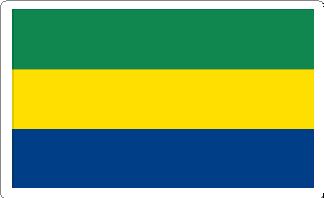 Gabon Flag Decal