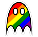 gay pack man sticker