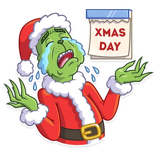 grinch stole christmas_cartoon sticker 14
