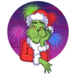 grinch stole christmas_cartoon sticker 16