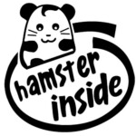 Hamster Inside KIA Decal Sticker2