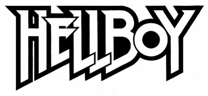 Hellboy Vinyl Diecut Text Logo