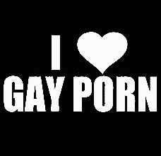 i love gay porn die cut decal