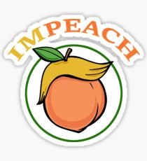 IMPEACH Trump Hair Peach Sticker