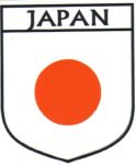 Japan Flag Crest Decal Sticker