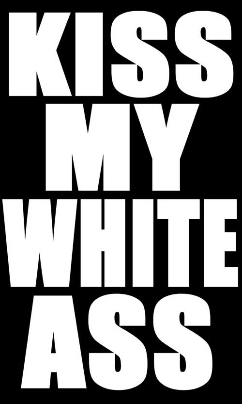 kiss my white ass rebel diecut decal