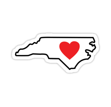 Love North Carolian Sticker