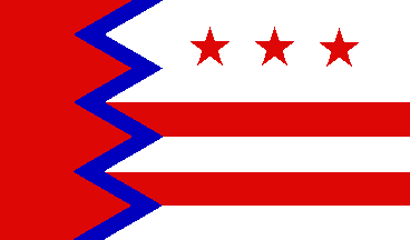 Maine Washington City Flag Decal