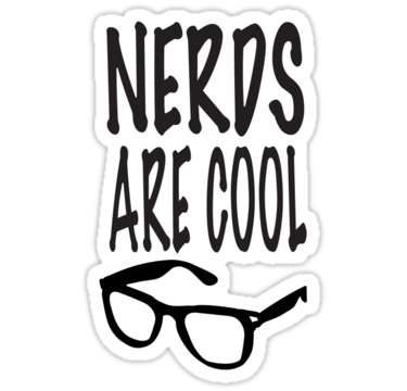 nerds are cool sticker