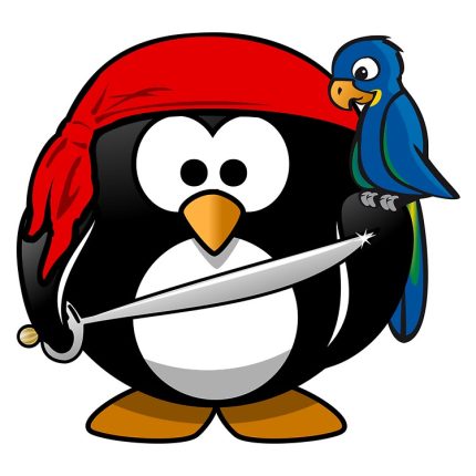 penquin pirate sticker