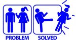 Problem Solved funny car decal