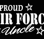PROUD Military Stickers AIR FORCE UNCLE