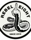REBEL8-Spineless-B&W Sticker