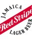 red stripe jamaica lager beer sticker