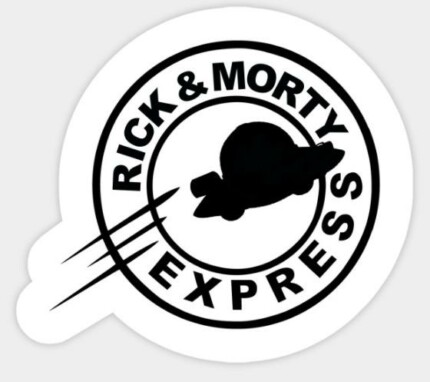 RICK AND MORTY EXPRESS STICKER