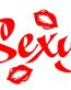 Sexy with Lips Decal