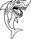Sharky Vinyl Diecut Sticker