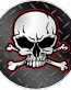 SKULL CIRCULAR FILLS Diamondplate Black