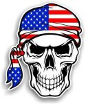 skull usa bandanna sticker