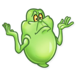 slimer ghost busters funny sticker 18