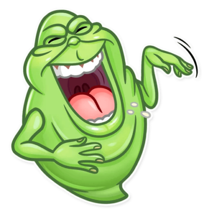 slimer ghost busters funny sticker 1