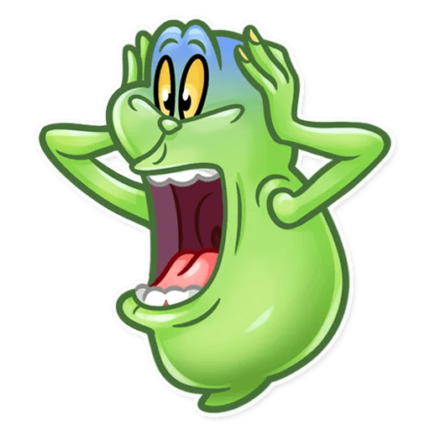 slimer ghost busters funny sticker 4