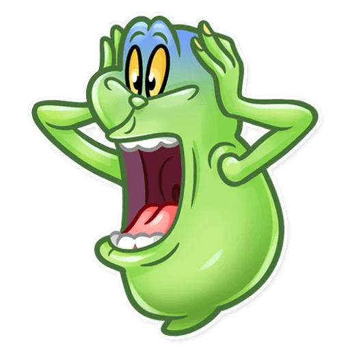 slimer ghost busters funny sticker 4
