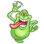 slimer ghost busters funny sticker 5