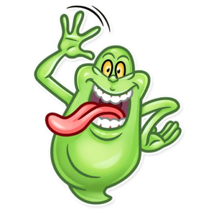 slimer ghost busters funny sticker 5