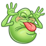 slimer ghost busters funny sticker 8