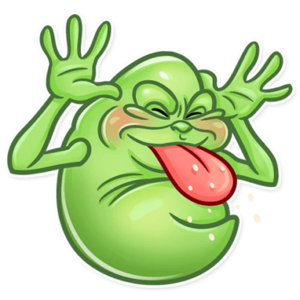 slimer ghost busters funny sticker 8