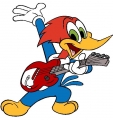 Woody-Woodpecker-Head-Funny-Cartoon-Car-GUITAR STICKER