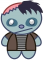 zombie cartoon boy sticker