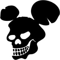 Mickey Skull Decal