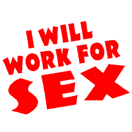 Work 4 Sex vinyl sticker