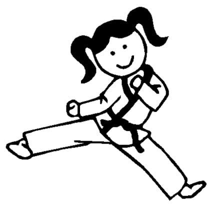Karate Girl Decal - 822C